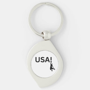 USA basketball player Key Ring