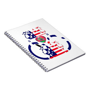 USA Beautiful Amazing Text Lovely Heart colours Notebook