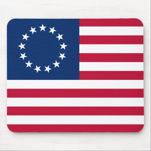 usa betsy flag mouse pad