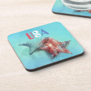 USA Beverage Coaster