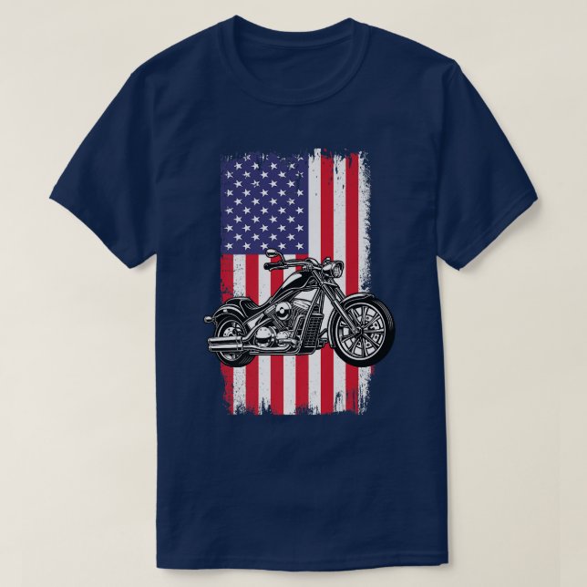USA Bike Biker motorcycle  1024 T-Shirt (Design Front)