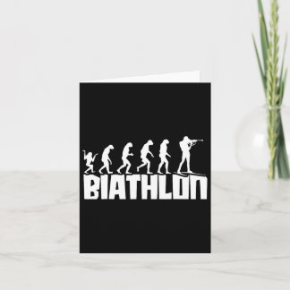 Usa Black Sports Biathlon Skier  Card