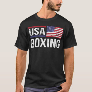 USA Boing American Flag Gym Sparringraining Amateu T-Shirt
