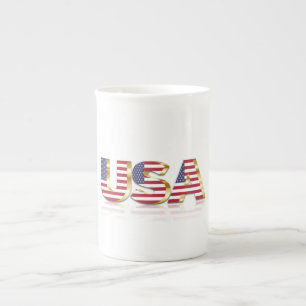 USA BONE CHINA MUG