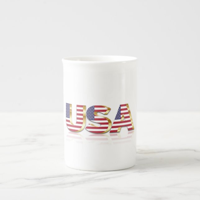 USA BONE CHINA MUG (Front)