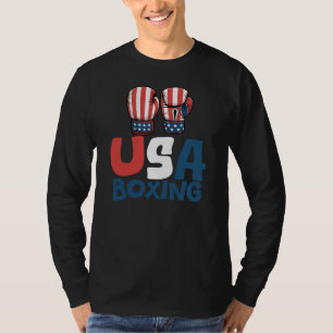USA Boxing, American Flag Boxing Design T-Shirt