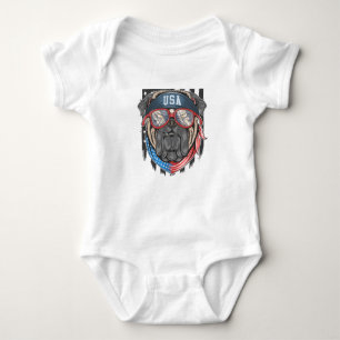 USA Bulldog Baby Bodysuit