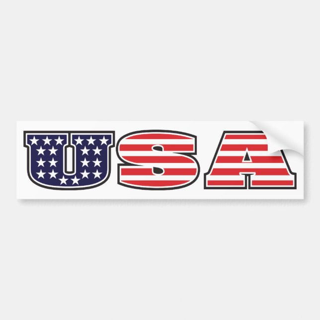 USA BUMPER STICKER (Front)