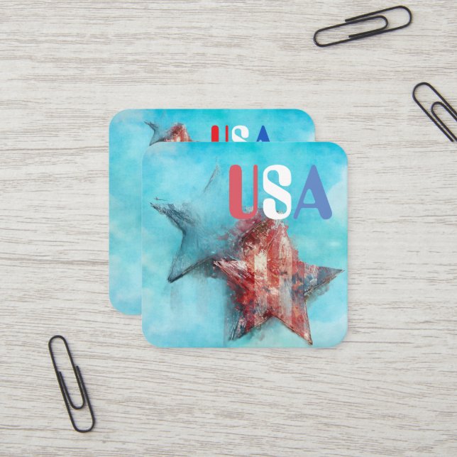 USA Business Card (Front/Back In Situ)