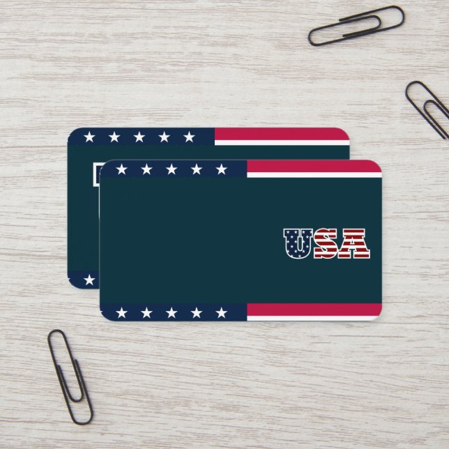 USA Business Card (Front/Back In Situ)