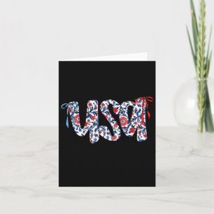 Usa But In A Liberal Way 4th Of July Feminist Wome Card