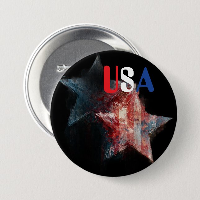 USA Button (Front & Back)
