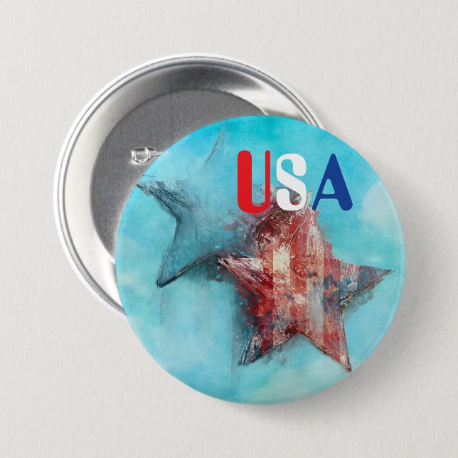 USA Button (Front & Back)