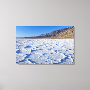 USA, CA, Death Valley NP, Salt Formations at Canvas Print