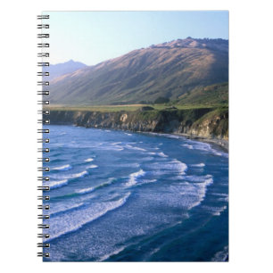 USA, California, Big Sur, bay along Highway 1. Spiral Notebook