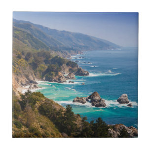 USA, California. California Coast, Big Sur Tile