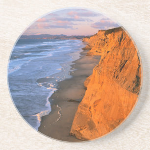 USA, California, Cliffs At Pescadero State Beach Coaster