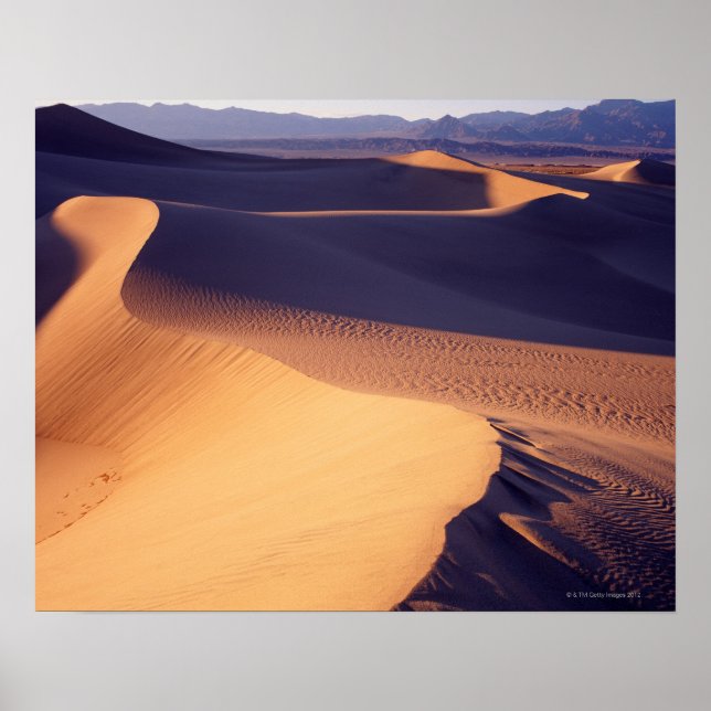 USA, California, Death Valley, sand dunes, dawn Poster (Front)