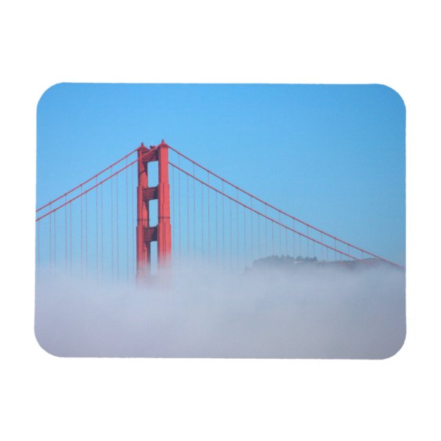 USA, California. Golden Gate Bridge In Morning Magnet (Horizontal)