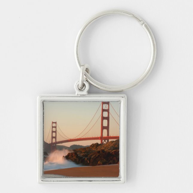 USA, California. Golden Gate Bridge View Key Ring (Front)