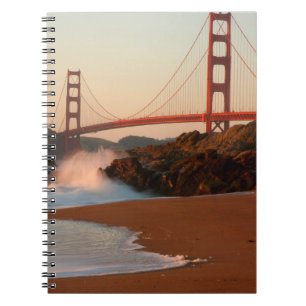 USA, California. Golden Gate Bridge View Notebook