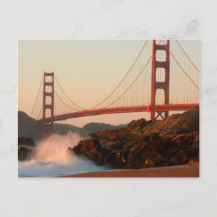 USA, California. Golden Gate Bridge View Postcard