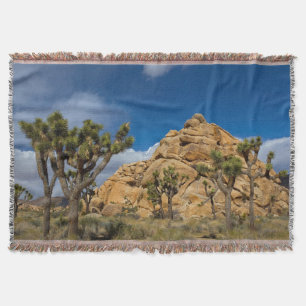 USA, California, Joshua Tree National Park Throw Blanket