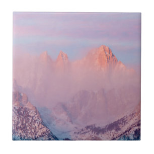 USA, California, Lone Pine. Sunrise Tile