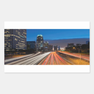 USA, California, Los Angeles, 110 Freeway 2 Rectangular Sticker