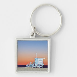 USA, California, Los Angeles, Santa Monica Beach Key Ring
