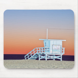 USA, California, Los Angeles, Santa Monica Beach Mouse Pad