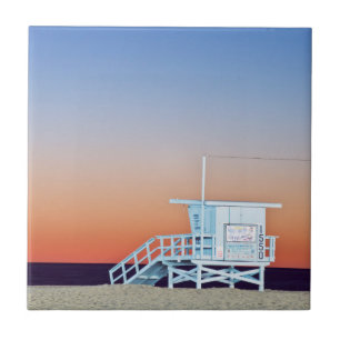 USA, California, Los Angeles, Santa Monica Beach Tile