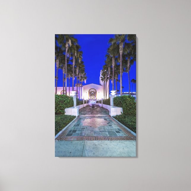 USA, California, Los Angeles, Union Station Canvas Print (Front)