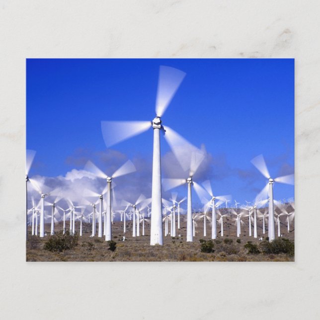 USA, California, Mojave. View of a wind turbine Postcard (Front)