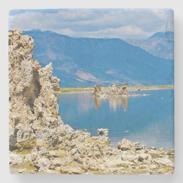 USA, California, Mono Lake South Tufa Reserve Stone Coaster (Front)