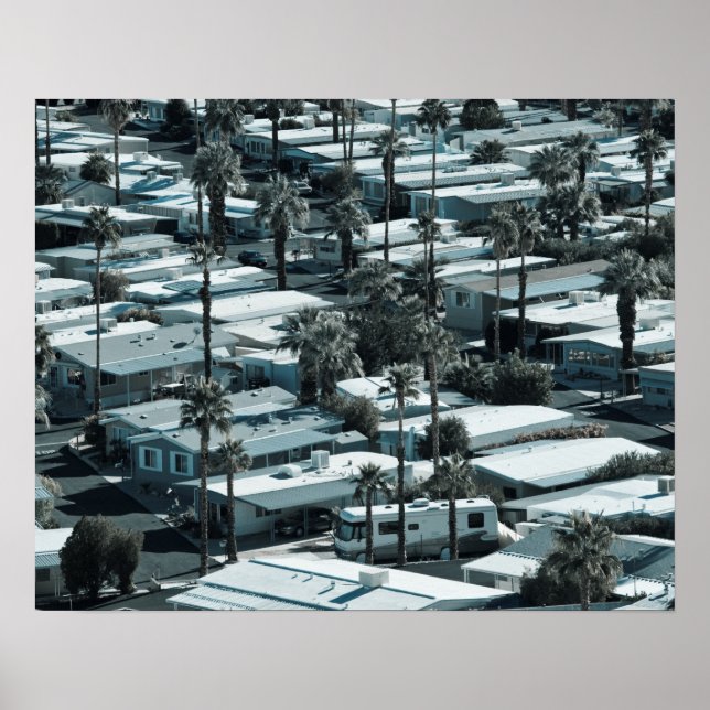 USA, California, Palm Springs. Trailer Park on Poster (Front)