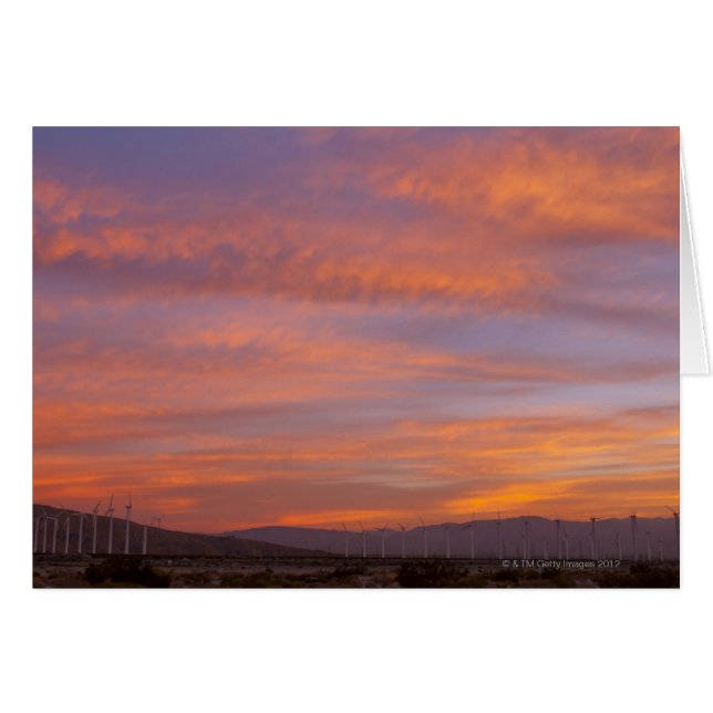 USA, California, Palm Springs, wind turbines at (Front Horizontal)