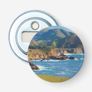 USA, California. Panorama Of Big Sur With Bixby Bottle Opener