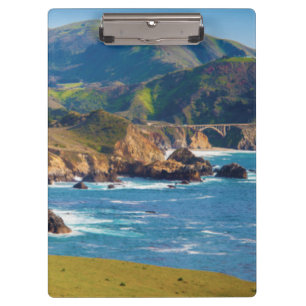 USA, California. Panorama Of Big Sur With Bixby Clipboard