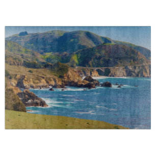 USA, California. Panorama Of Big Sur With Bixby Cutting Board