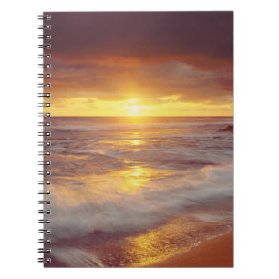 USA, California, San Diego. Sunset Cliffs beach Notebook