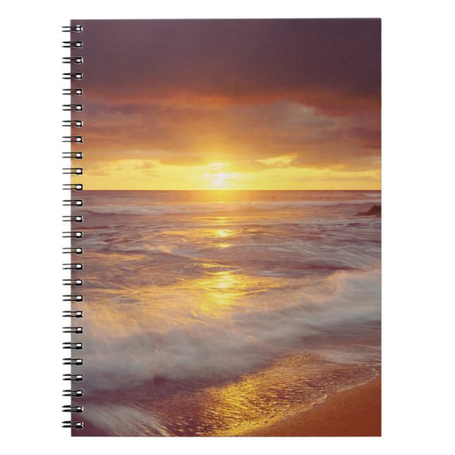 USA, California, San Diego. Sunset Cliffs beach Notebook (Front)