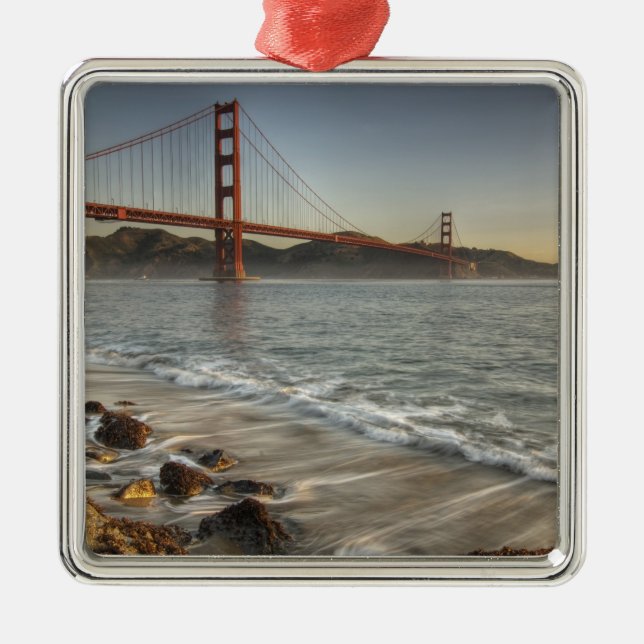 USA, California, San Francisco.  A scenic view Metal Tree Decoration (Front)