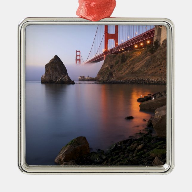 USA, California, San Francisco. Golden Gate Metal Tree Decoration (Front)