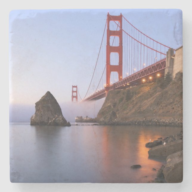 USA, California, San Francisco. Golden Gate Stone Coaster (Front)