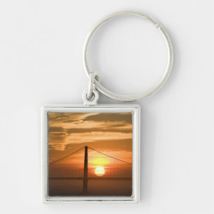 USA. California. San Francisco. Sun setting Key Ring