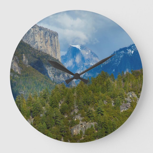 USA, California. View Of Half Dome In Yosemite Large Clock (Front)