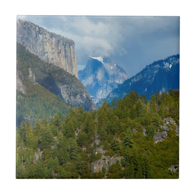 USA, California. View Of Half Dome In Yosemite Tile (Front)