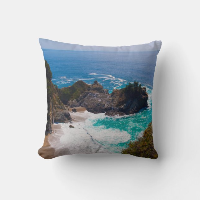 USA, California. View Of Mcway Falls Cushion (Front)