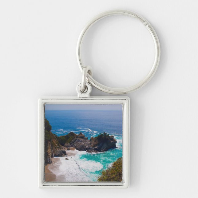USA, California. View Of Mcway Falls Key Ring (Front)
